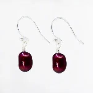 Classic Freshwater Pearl Earrings, Rich Colors, SALE