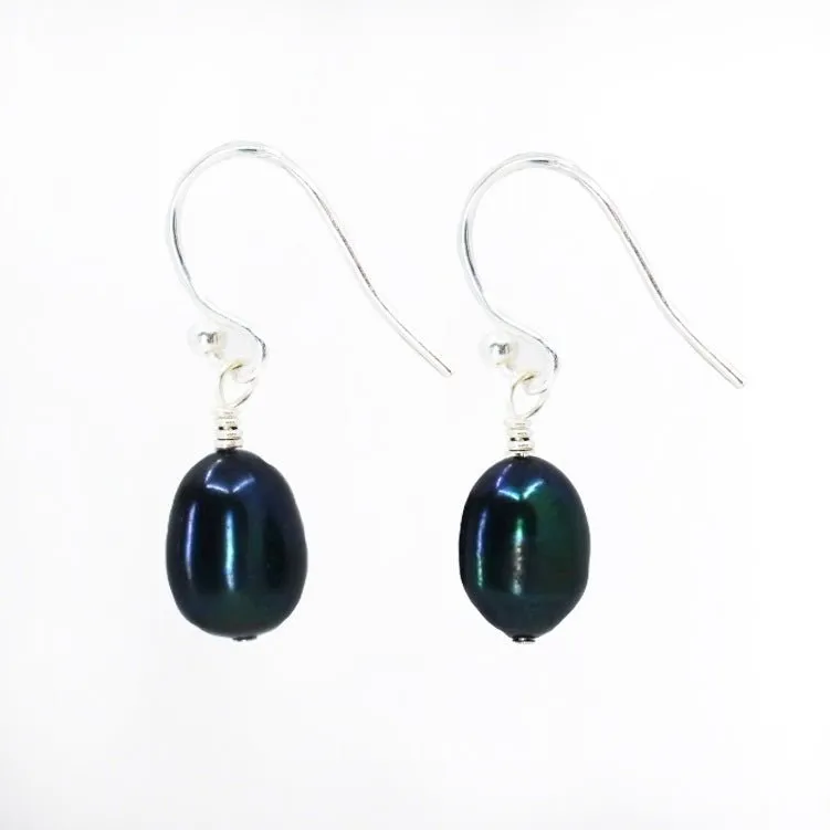 Classic Freshwater Pearl Earrings, Rich Colors, SALE