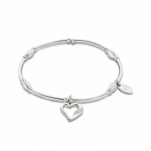 Clogau Past Present Future Silver Heart Affinity Bracelet 3SPPF0646