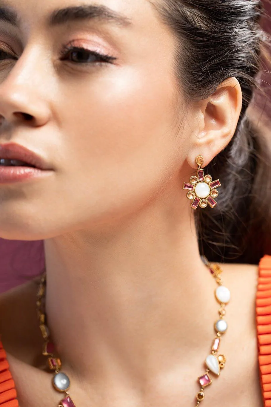 Cora Earrings - Moonstone