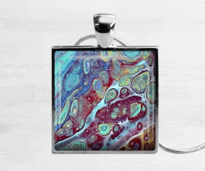 Coral Reef Square Necklace | Handmade Beach Jewelry