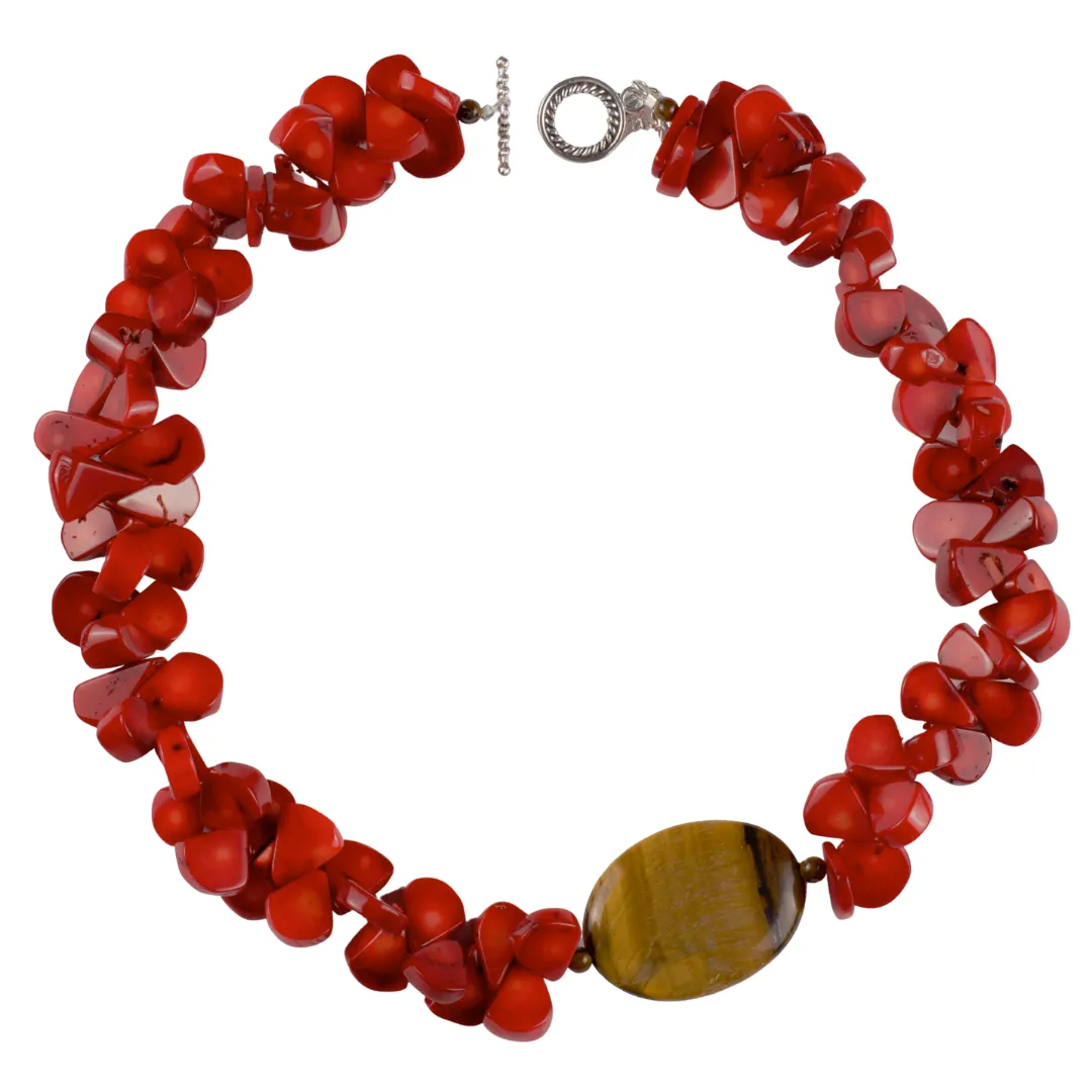 Coral Statement Necklace