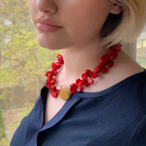 Coral Statement Necklace