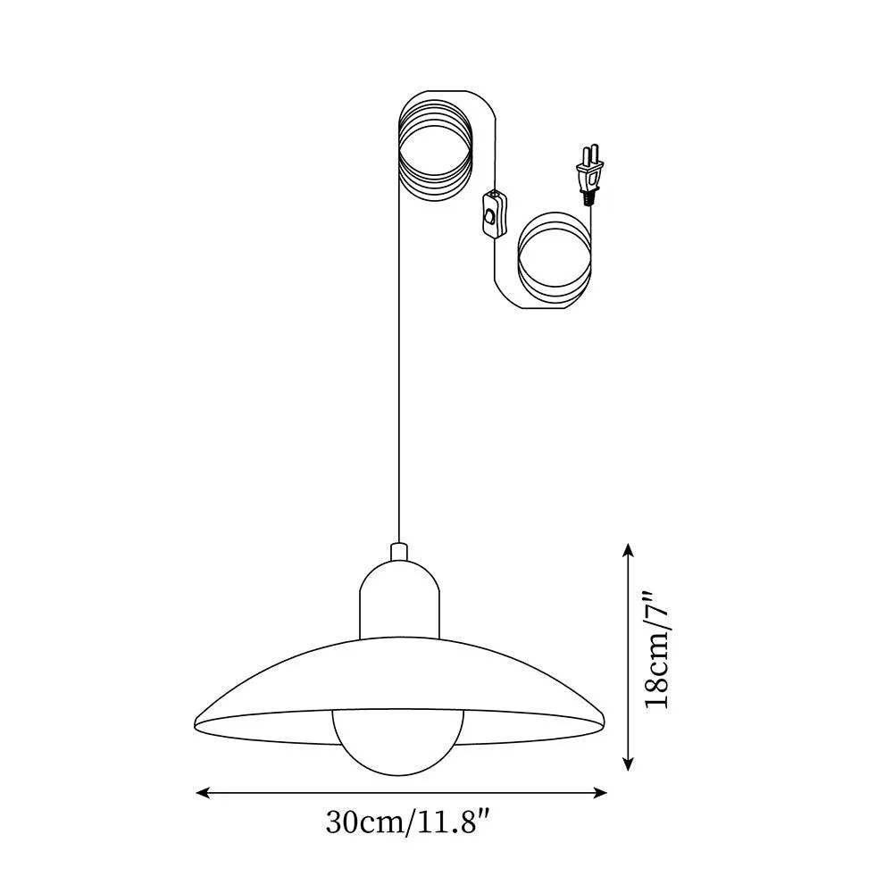 Corpin Plug In Pendant Lamp