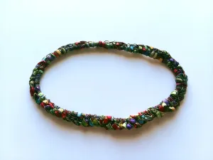 Crocheted Trellis Yarn Stretchy Headband - 17 Color Choices