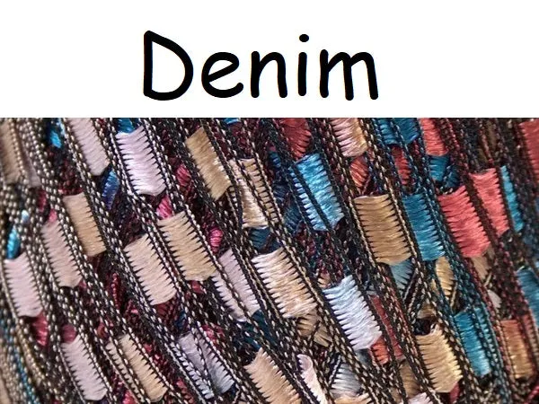 Crocheted Trellis Yarn Stretchy Headband - 17 Color Choices