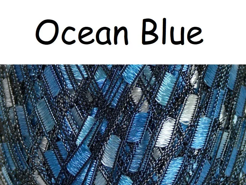 Crocheted Trellis Yarn Stretchy Headband - 17 Color Choices