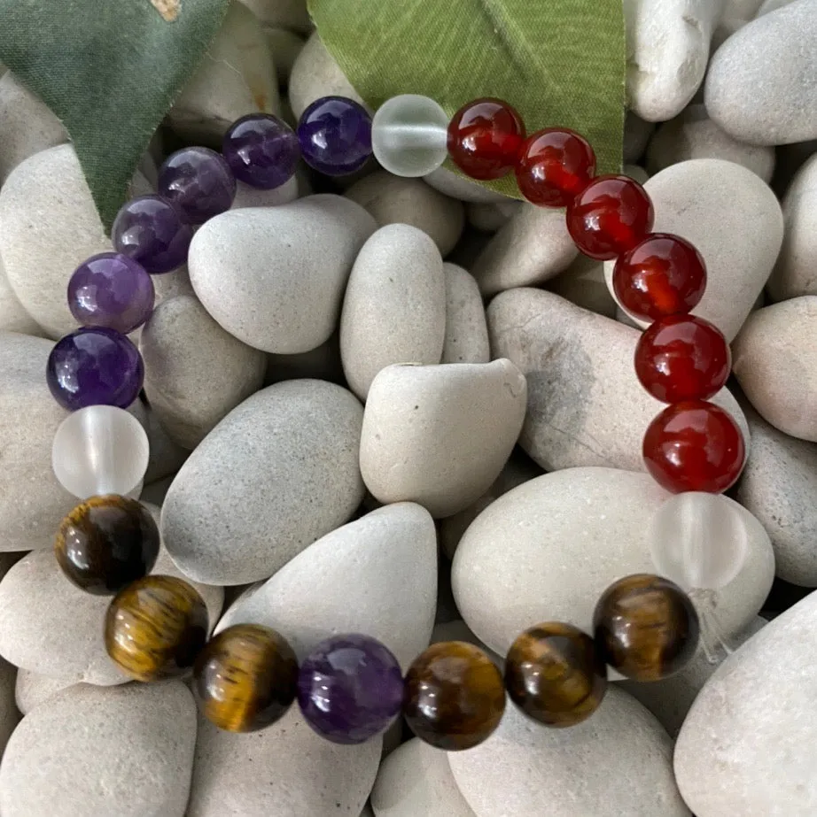 Crystal Bead Bracelet for Courage