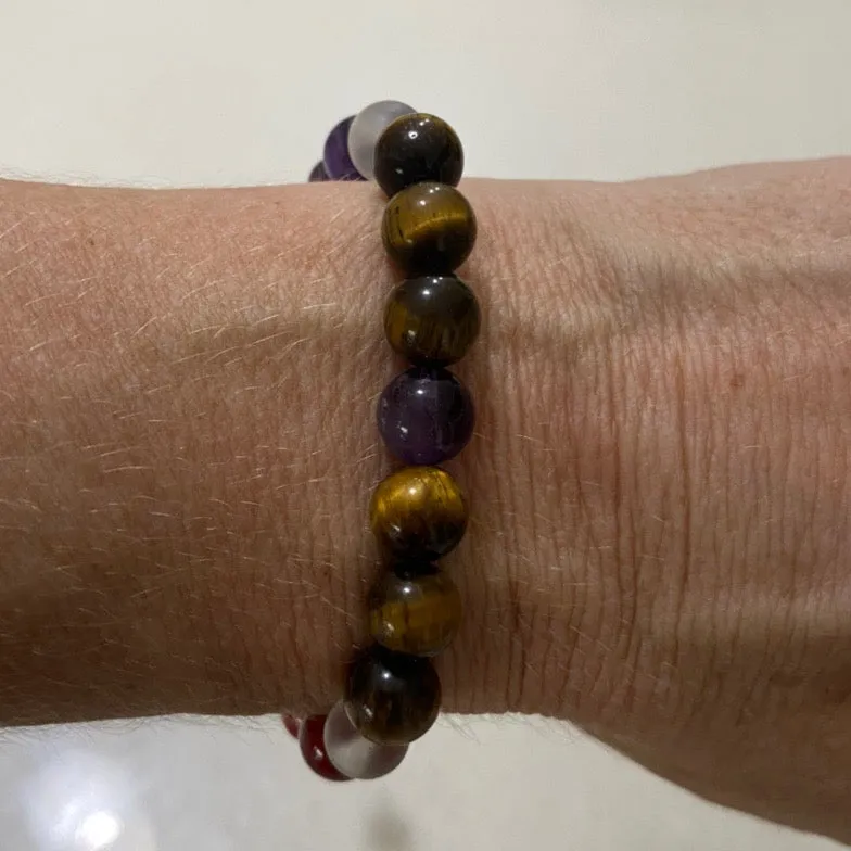 Crystal Bead Bracelet for Courage