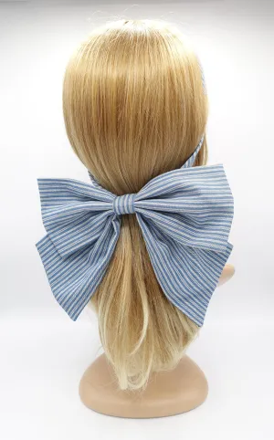 denim hair bow, denim headband, bowheadband for women