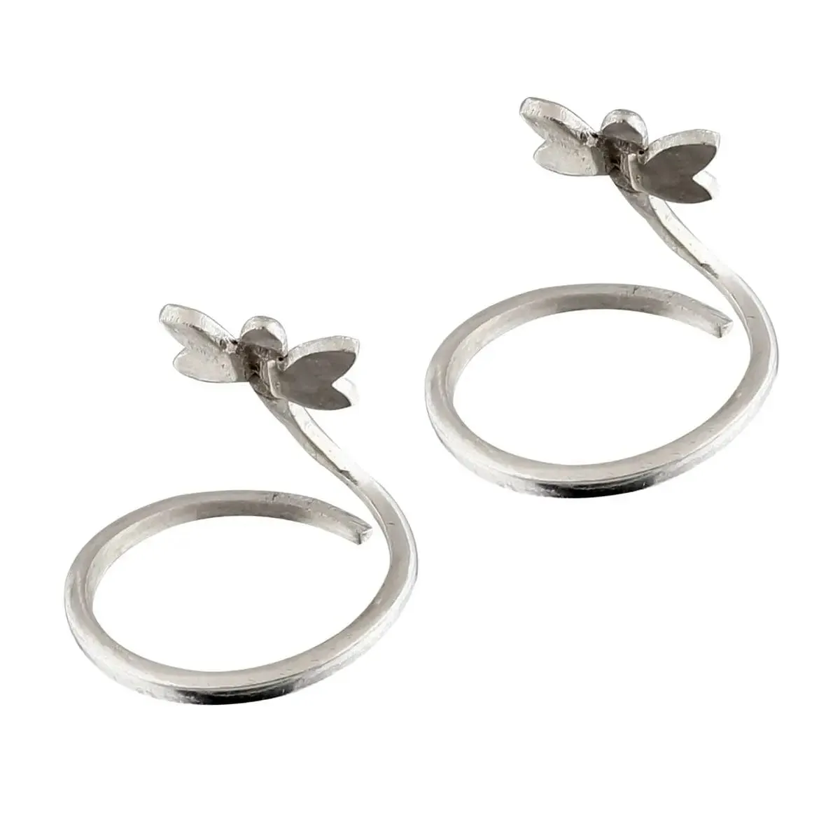 Dragon fly Sterling Silver Toe Ring (Pair)
