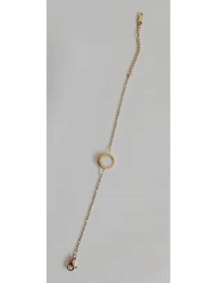 Elegant White Studded Rose Gold Color Chain Bracelet for Women | Best Gift for Birthday,Valentine Day for her