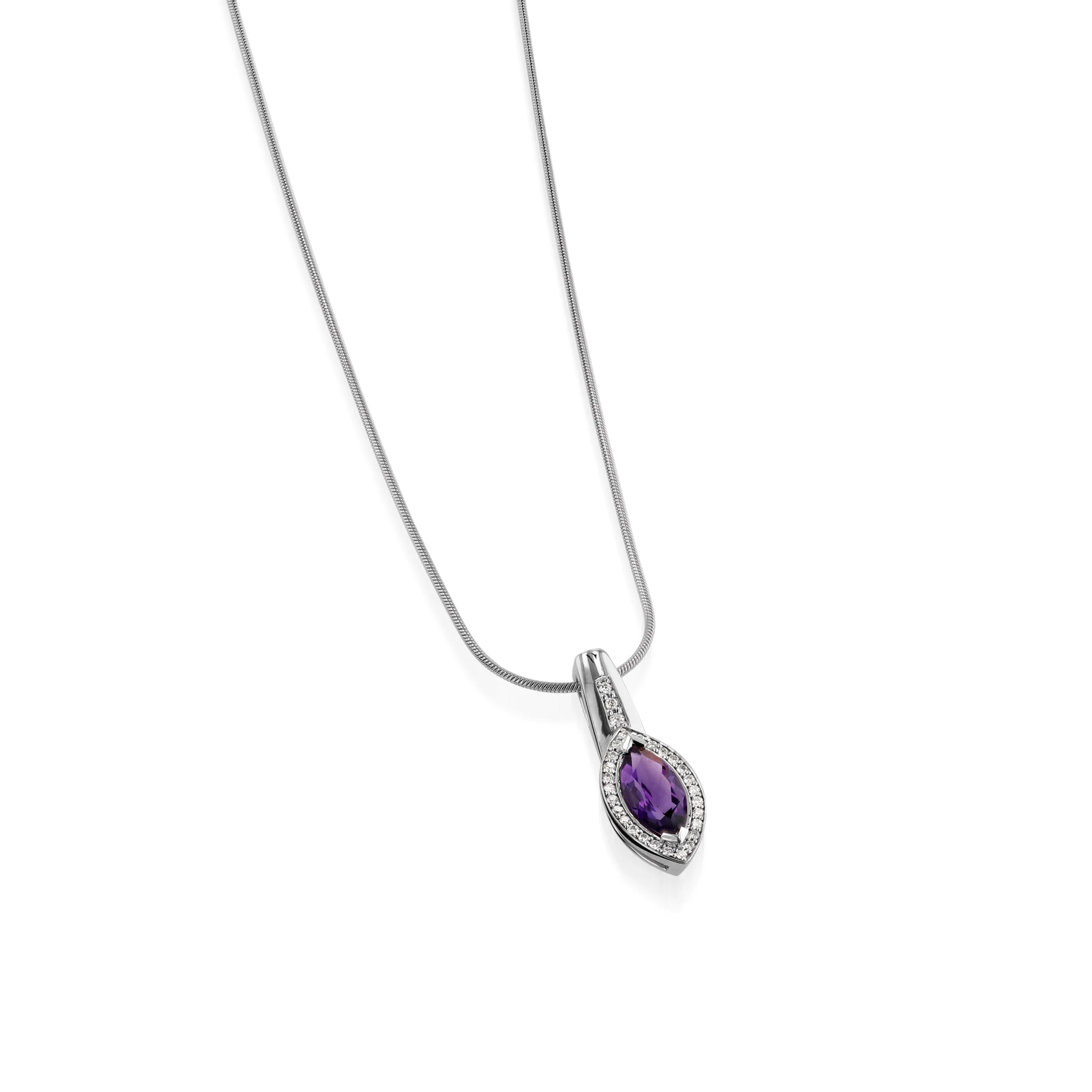 Elixir Gemstone Pendant with Diamonds