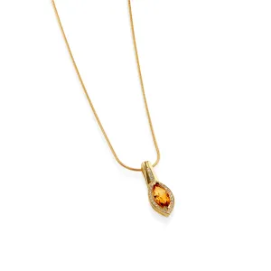 Elixir Gemstone Pendant with Diamonds