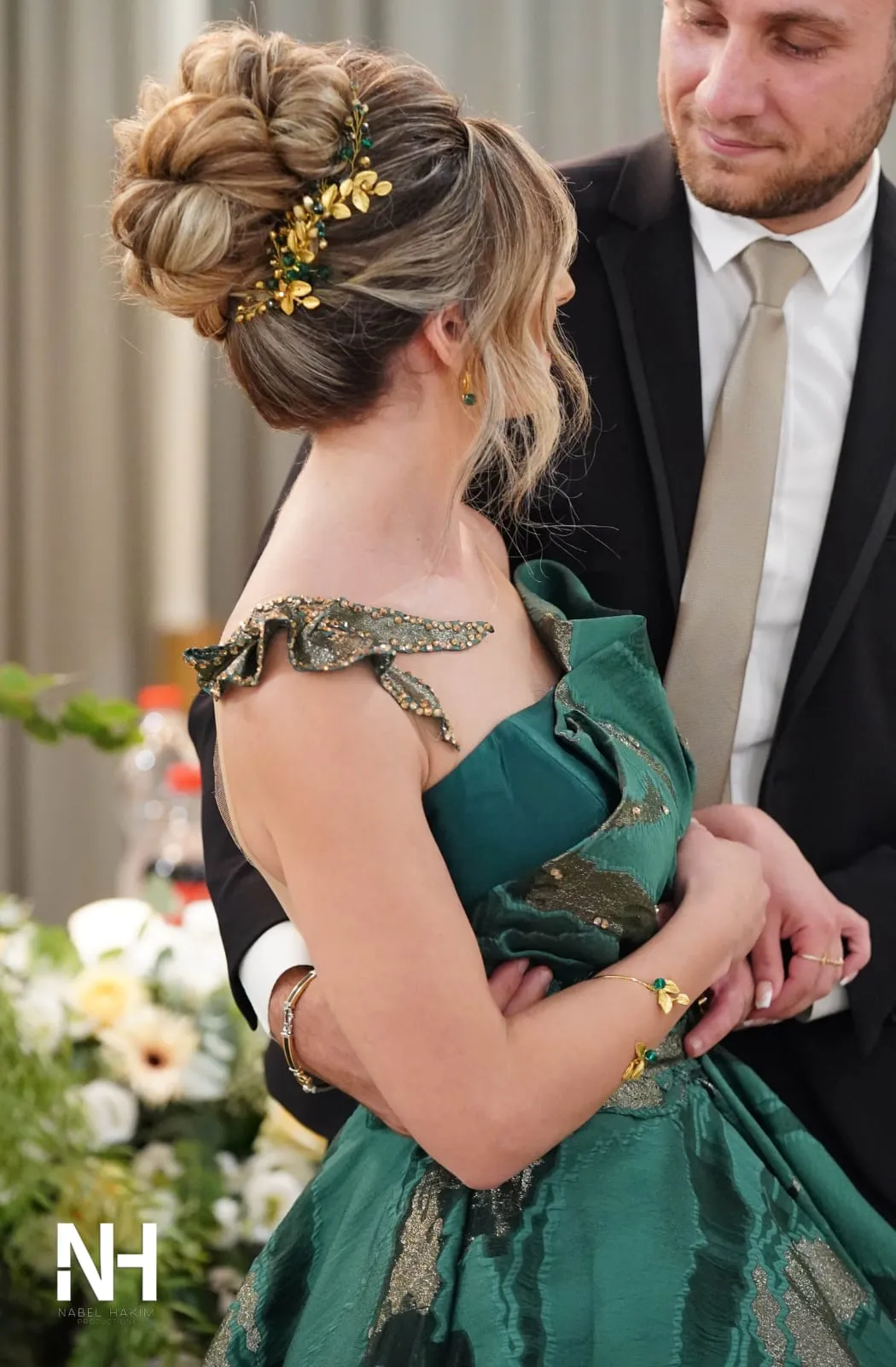 Emerald Gold Jewellery set