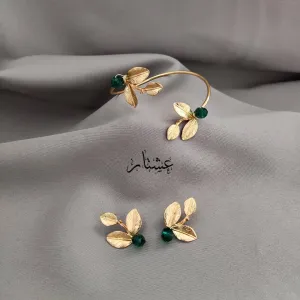 Emerald Gold Jewellery set