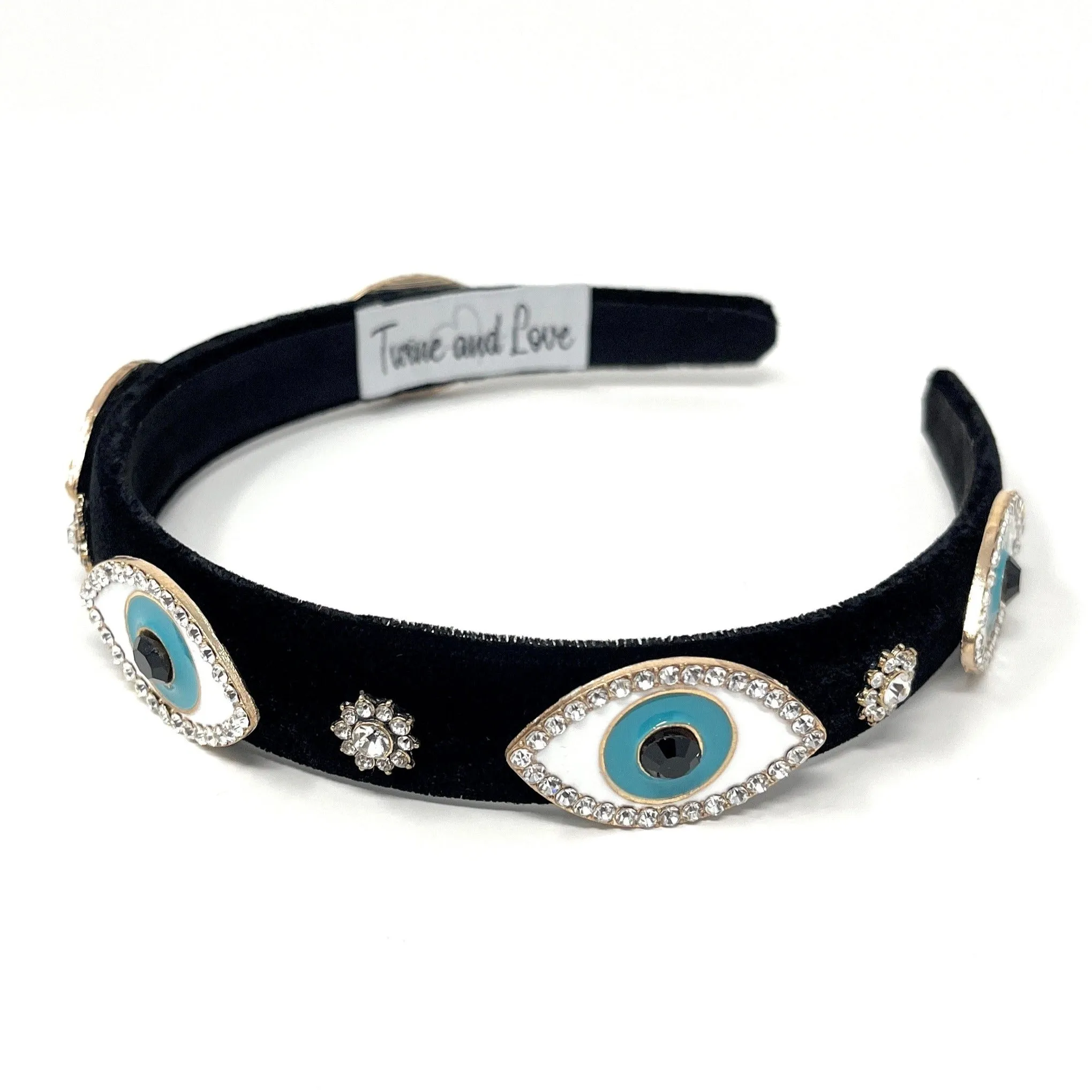 Evil Eye Crystal Baroque Headband