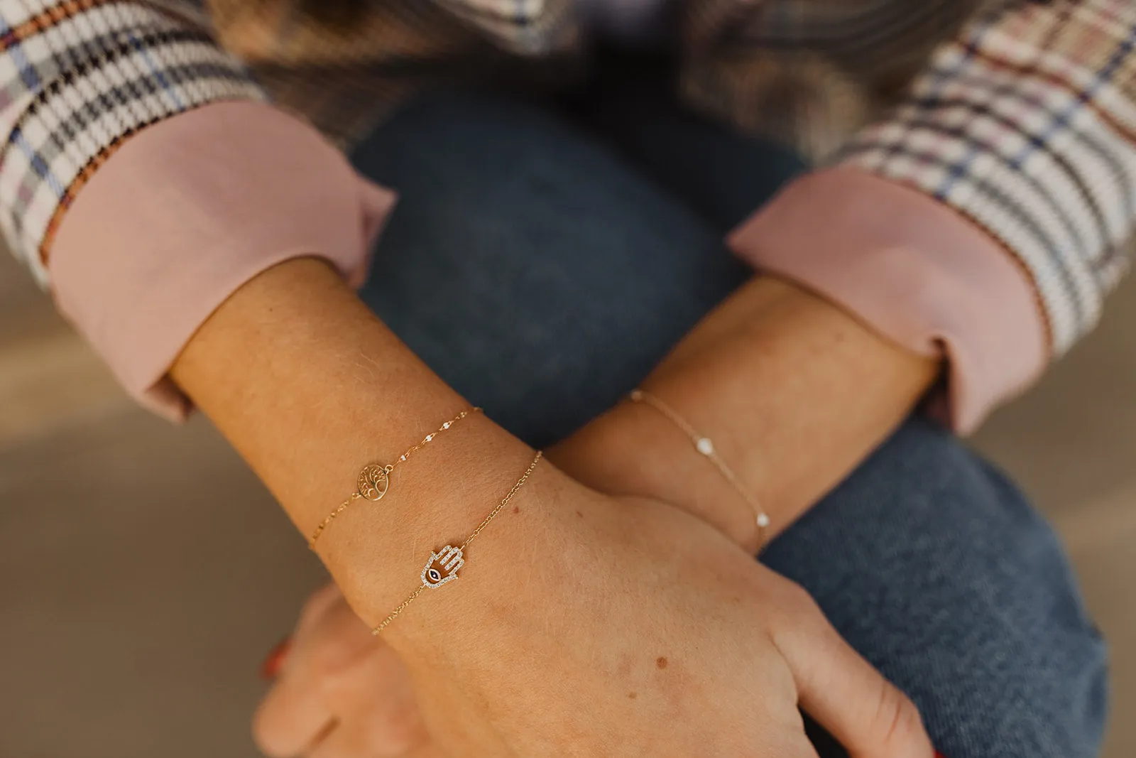 Fatima, Diamond and Sapphire Bracelet