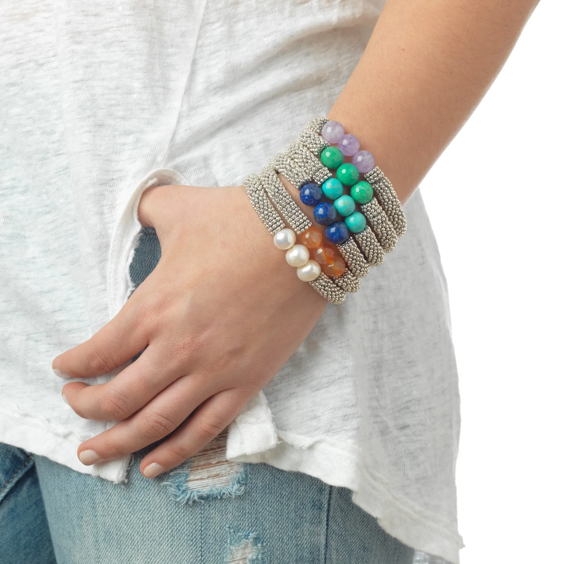 February Accent Bracelet In Silver