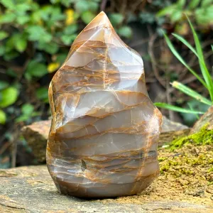 Flashy Peach Moonstone Flame 441g