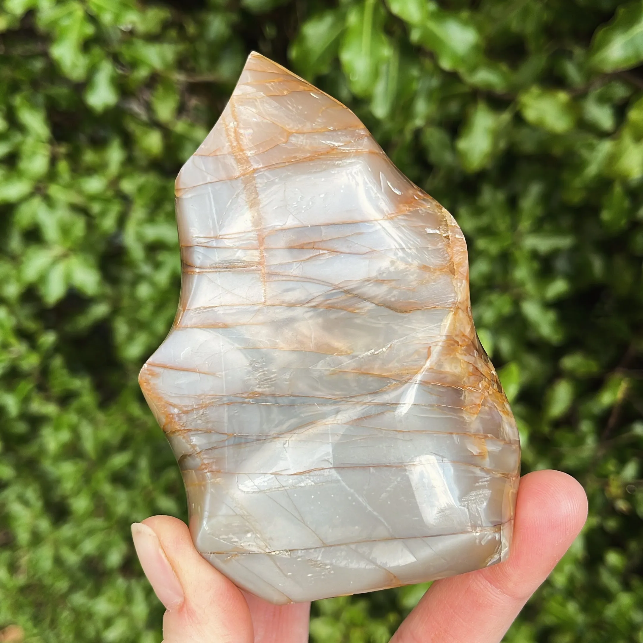 Flashy Peach Moonstone Flame 441g