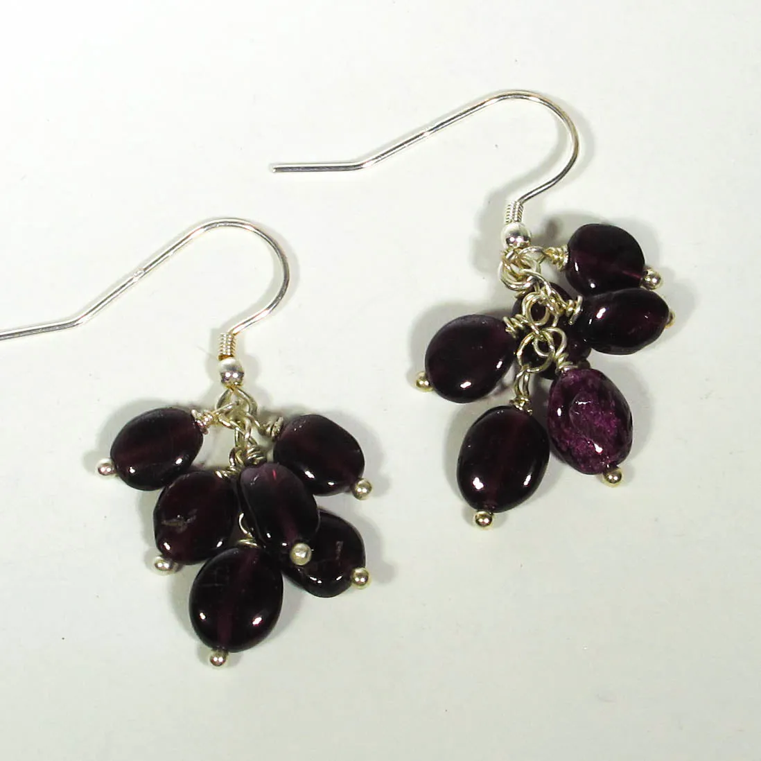Garnet Multi-Gemstone Drop Earrings
