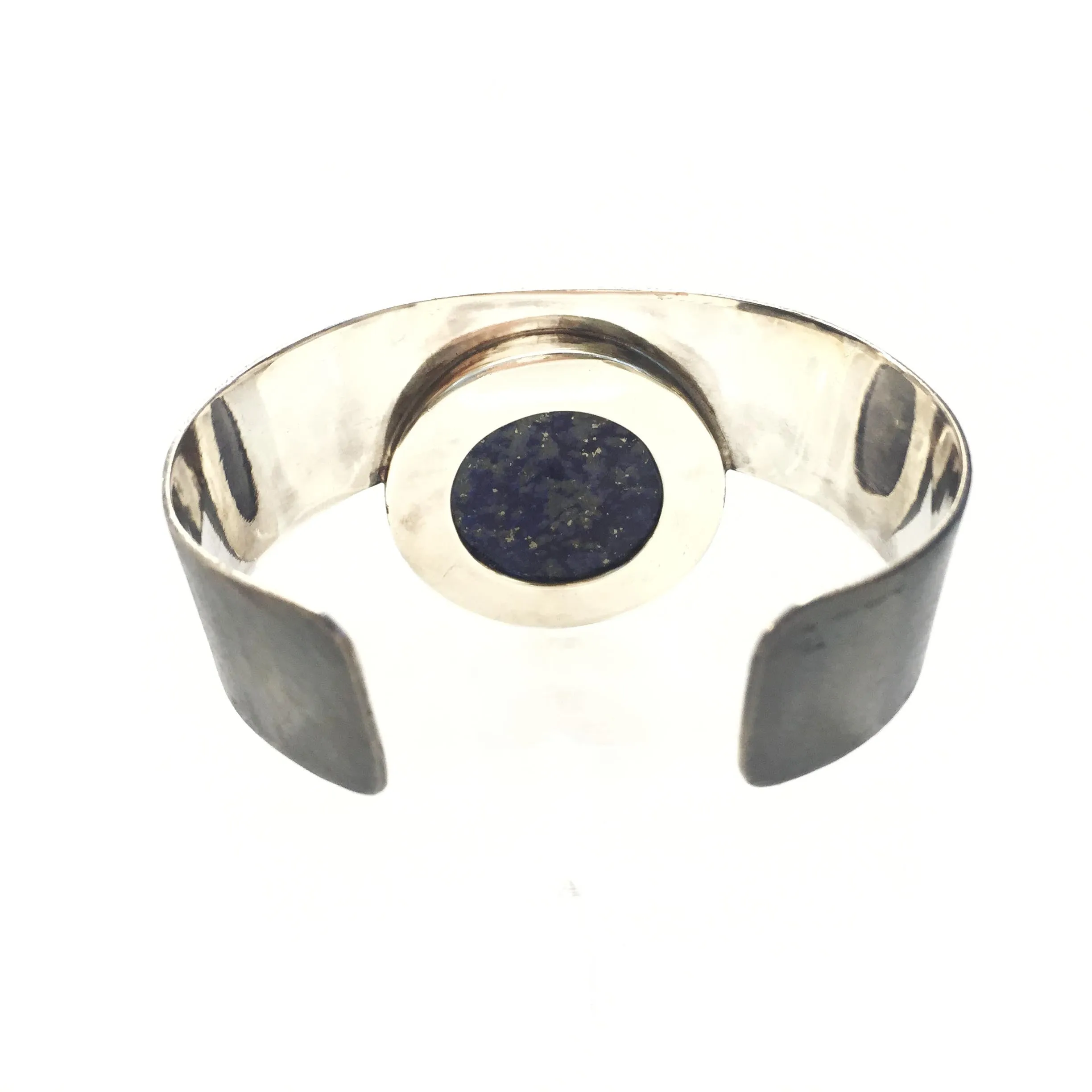 Gemma López - Round Lapis Lazuli Silver Bracelet