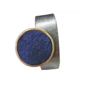 Gemma López - Round Lapis Lazuli Silver Bracelet