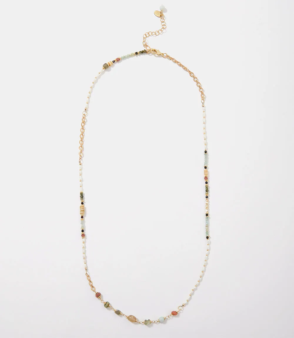 Gemstone Collage Necklace