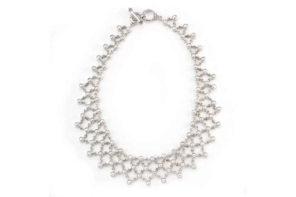 Glistening Web Necklace