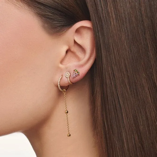 Gold Plated Grapes Single Ear Stud H2189-472-7