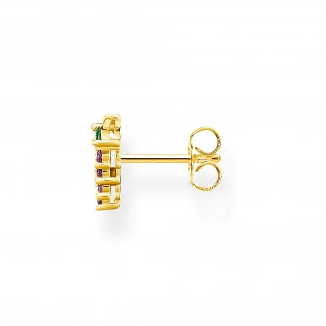 Gold Plated Grapes Single Ear Stud H2189-472-7