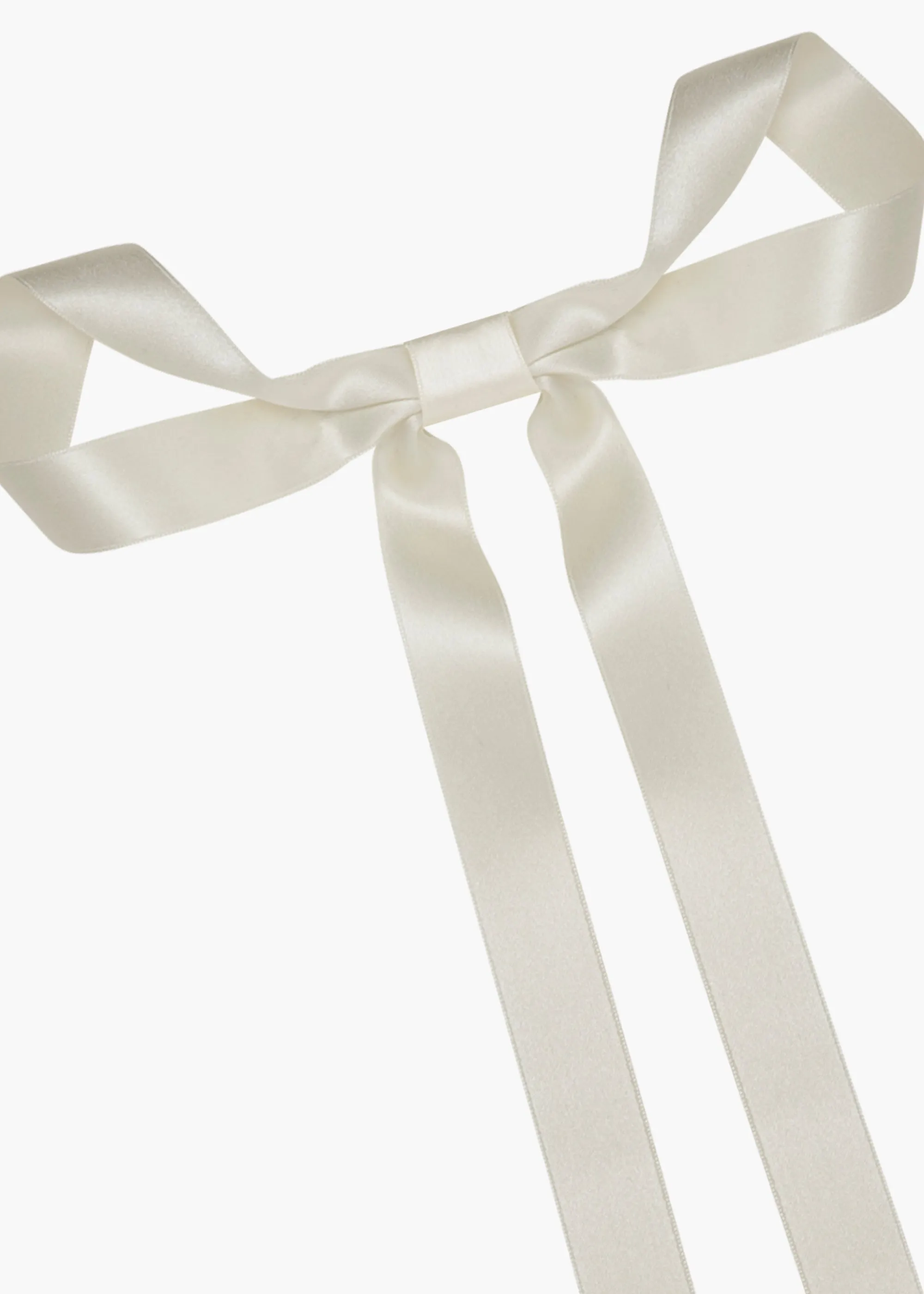 Gretta Bow Barrette -- Cream