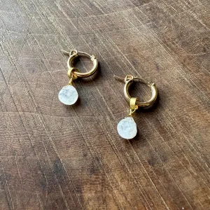 Hailey Gerrits // Drake Earrings Small Moonstone