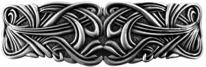 Hair Clip, Barrette, Art Nouveau Swirl