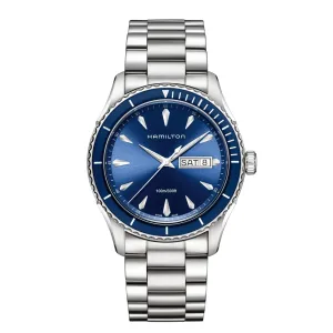 Hamilton Jazzmaster Seaview Day Date Quartz Blue Dial 42mm