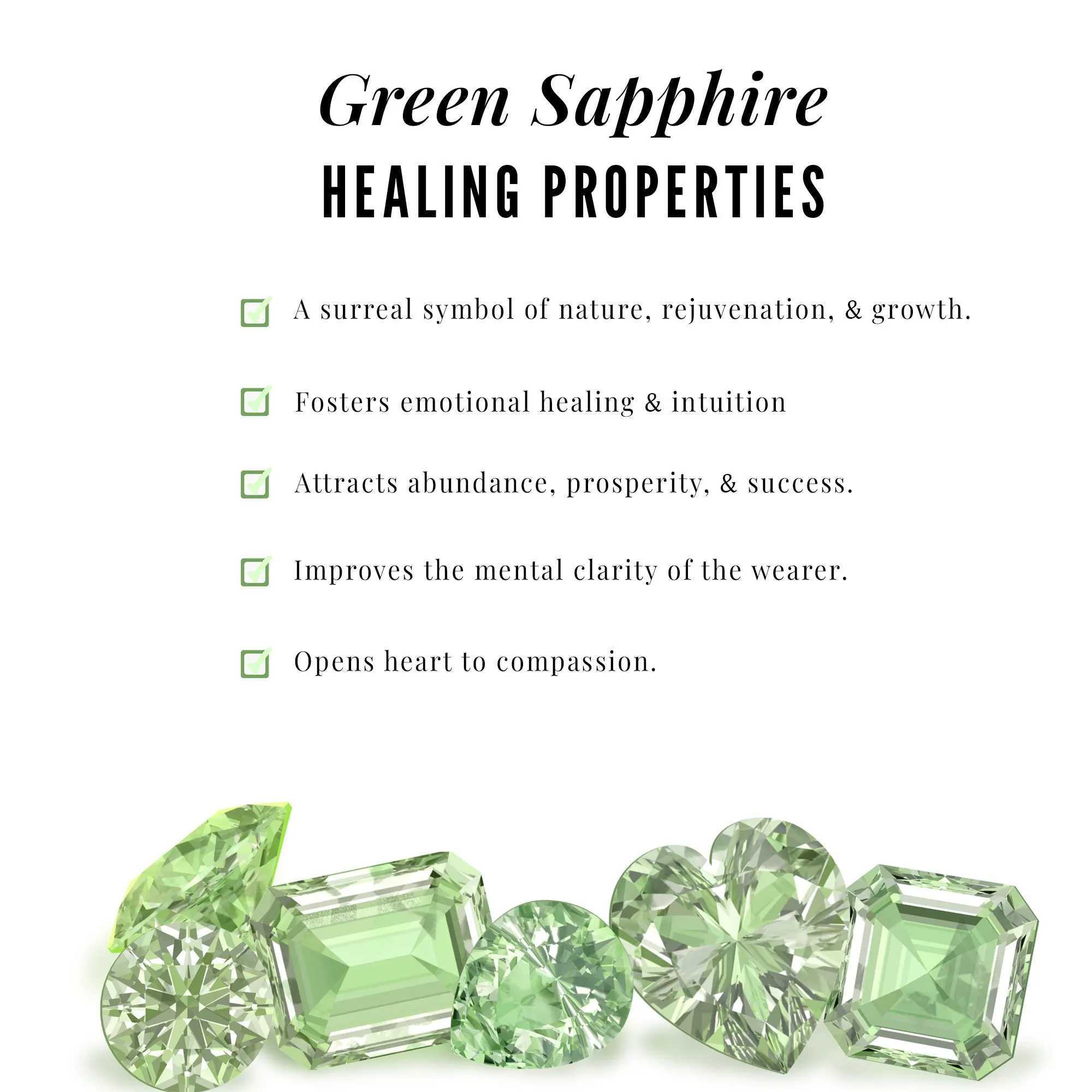 Heart Shape Green Sapphire and Diamond Pendant