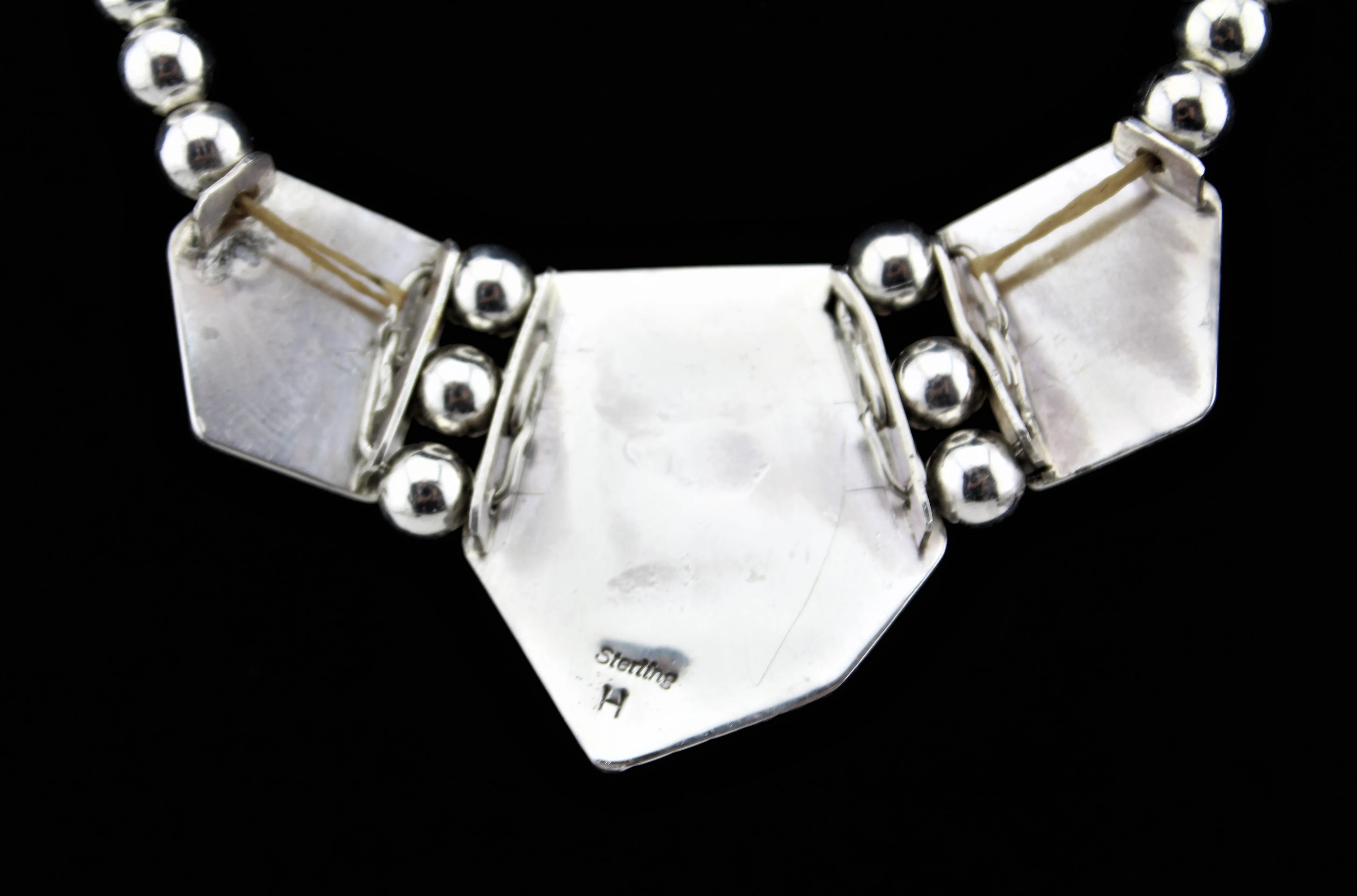 Henry Attakai Sterling Coral necklace