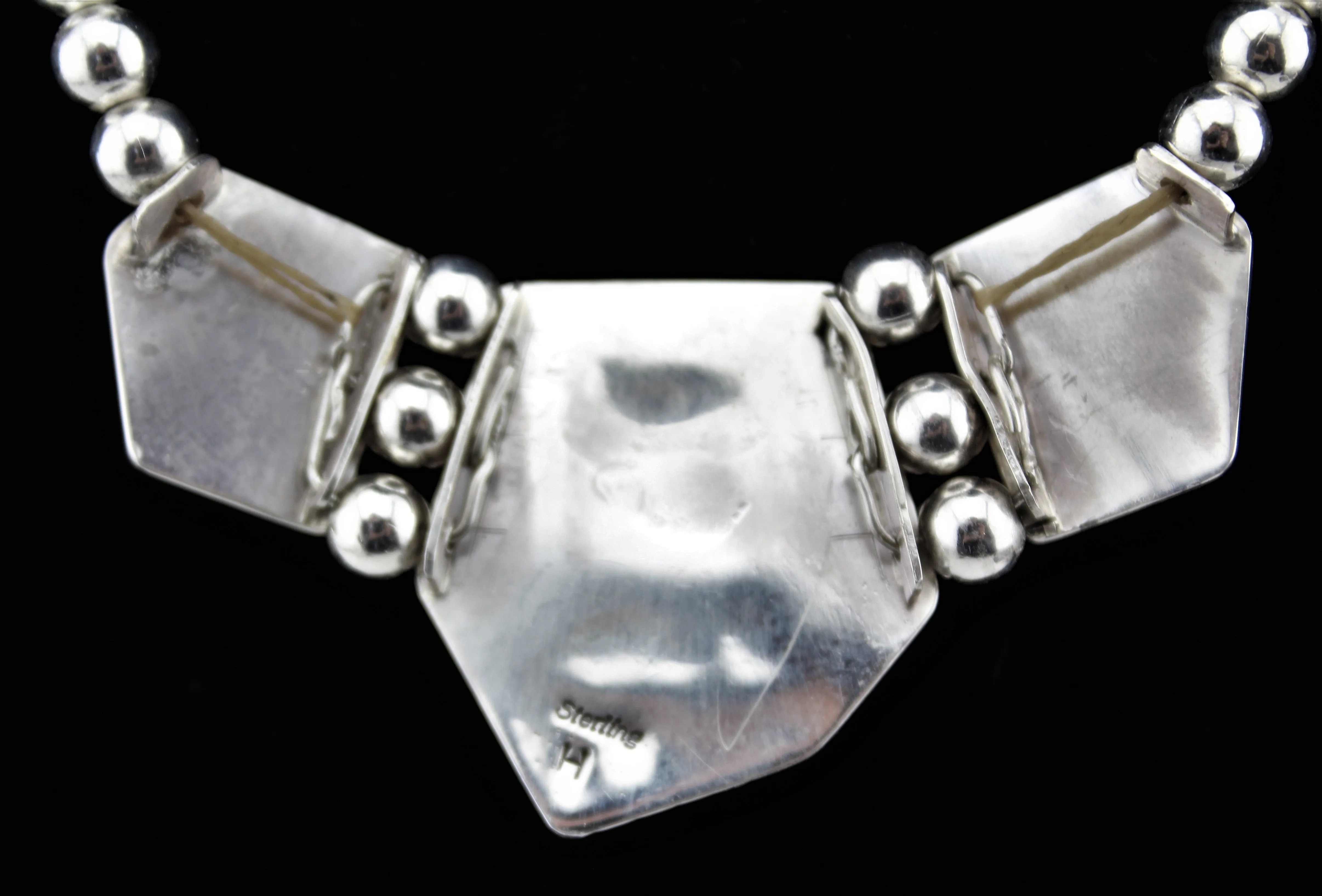 Henry Attakai Sterling Coral necklace