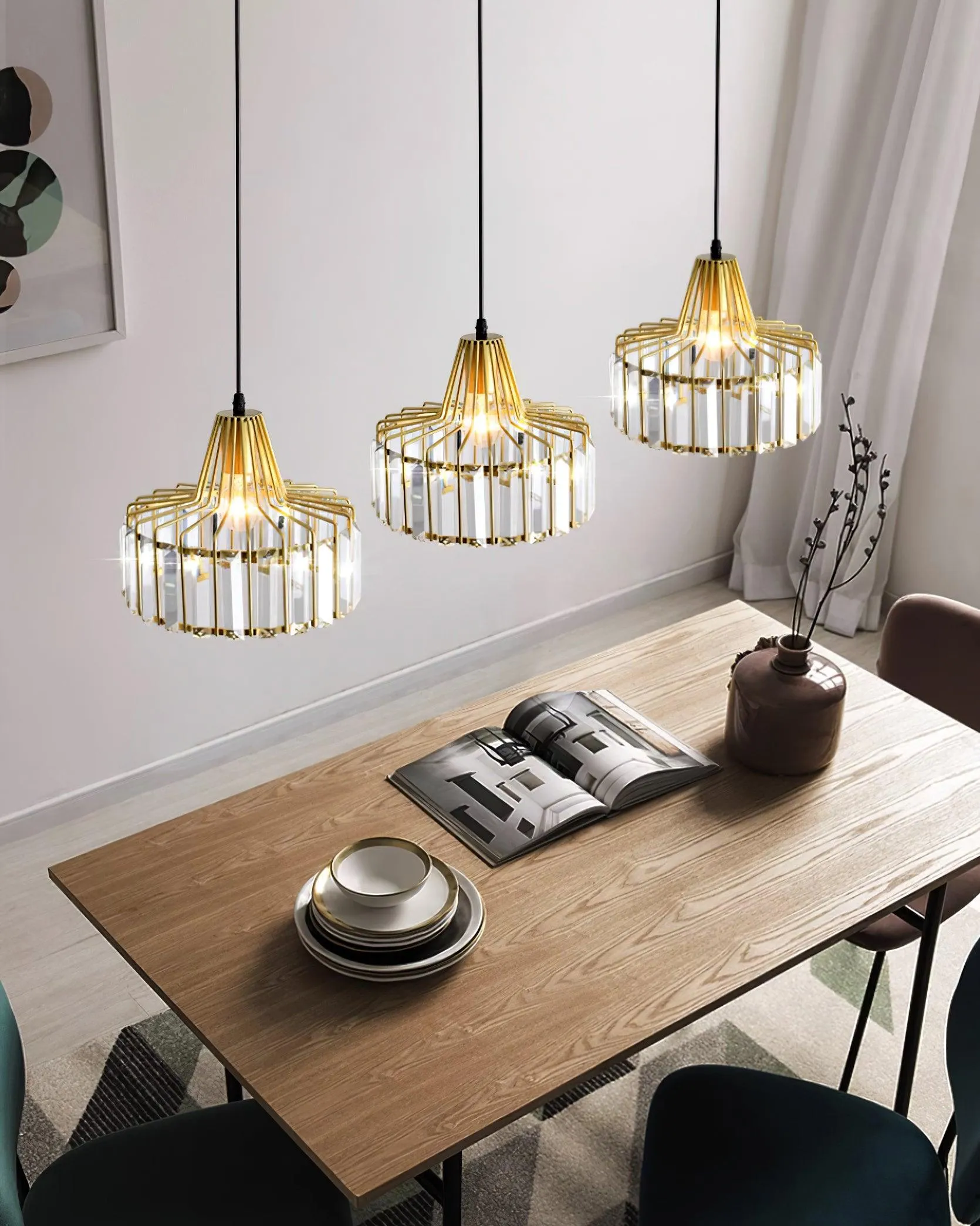 Hinkley Crystal Pendant Lamp