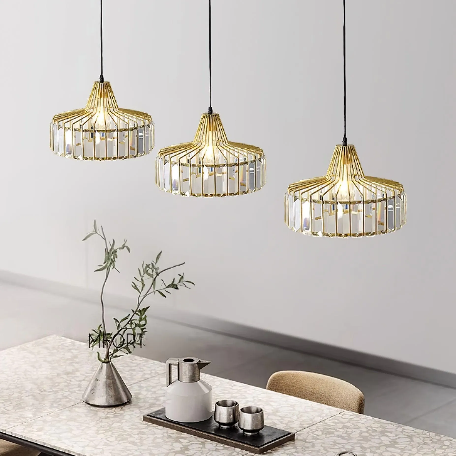 Hinkley Crystal Pendant Lamp