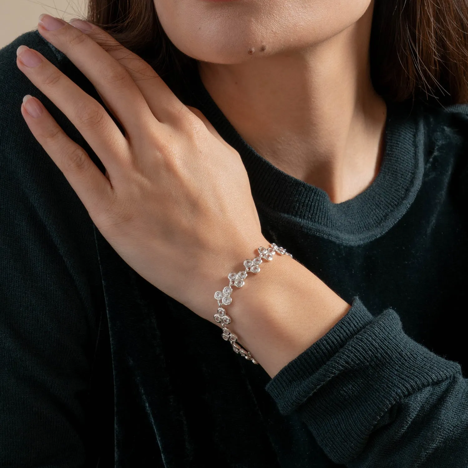 'Ice' Trio Array Line Bracelet