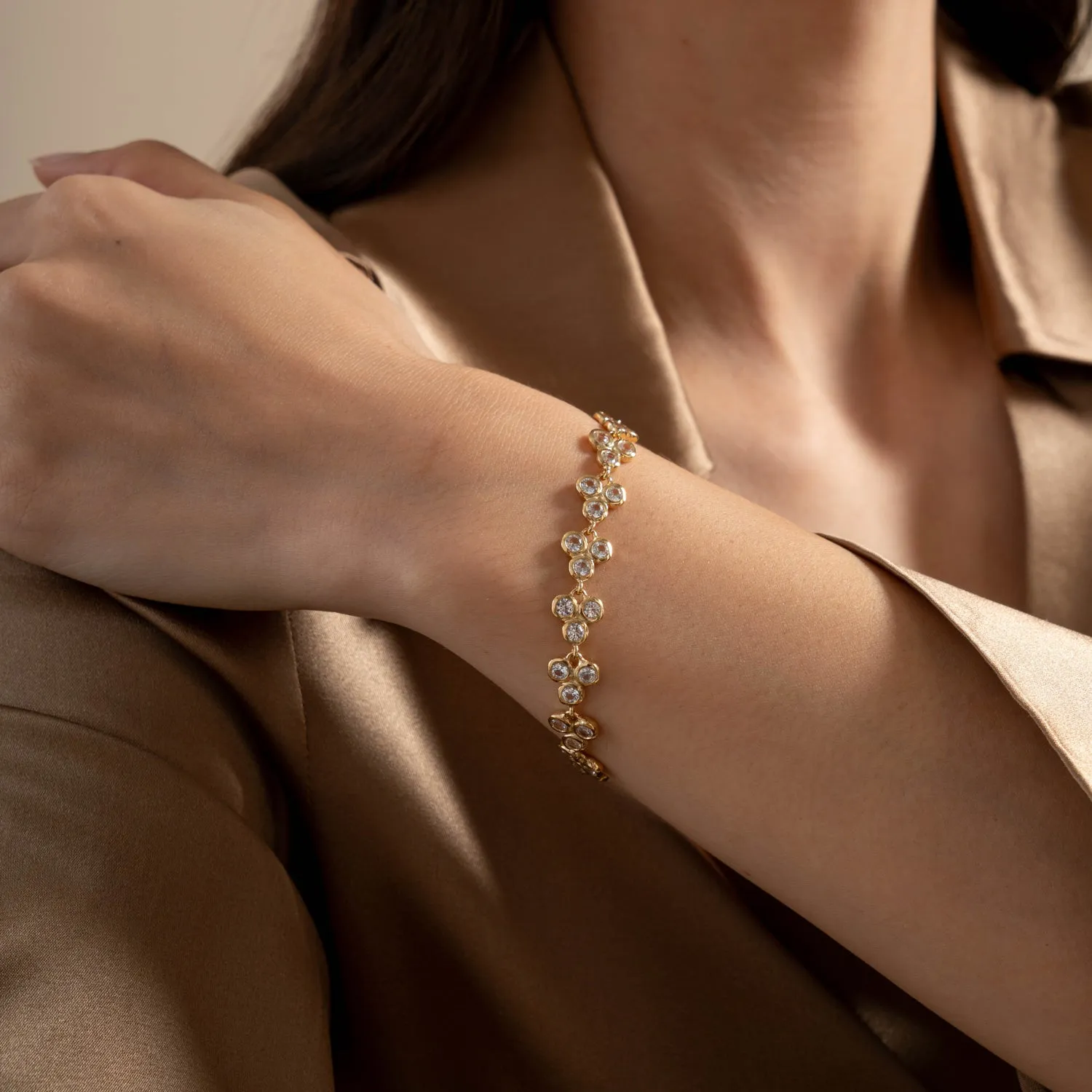 'Ice' Trio Array Line Bracelet