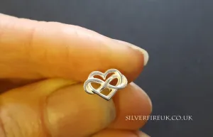 Infinity Heart Earrings (studs)