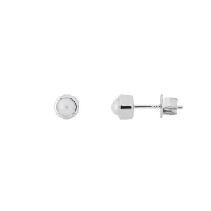 June Birthstone Earrings - Freshwater Pearl