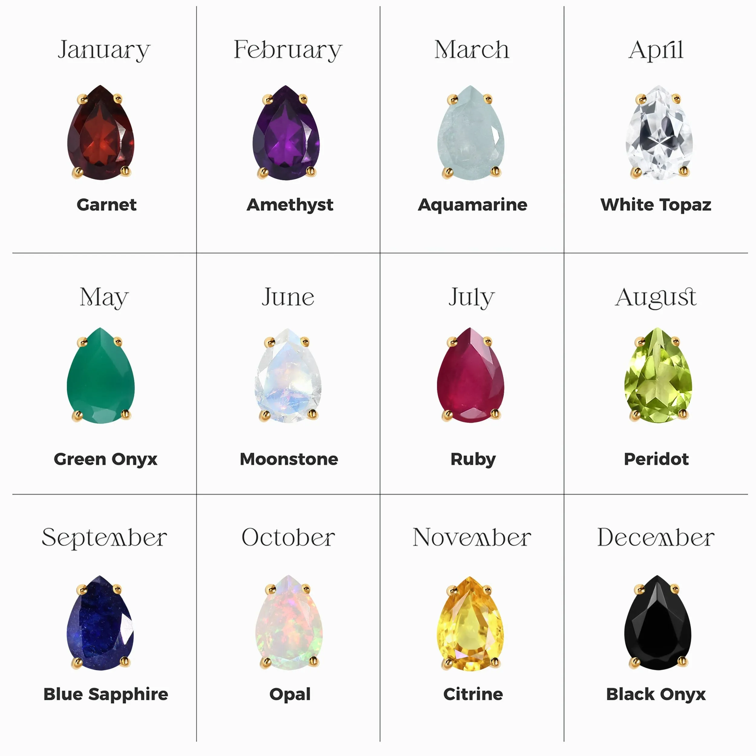 June Birthstone Sway Necklace & Herringbone Chain