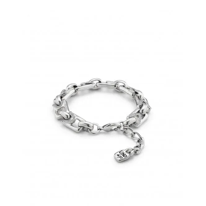 Ladies Brave Silver Medium Unstoppable Topaz Bracelet PUL2391BLNMTL0M