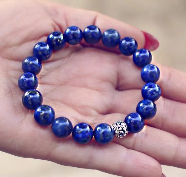 Lapis Lazuli Genuine Crystal Bracelet