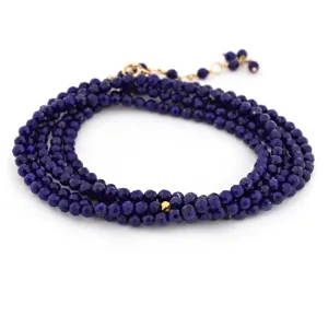Lapis Lazuli Wrap Bracelet/Necklace