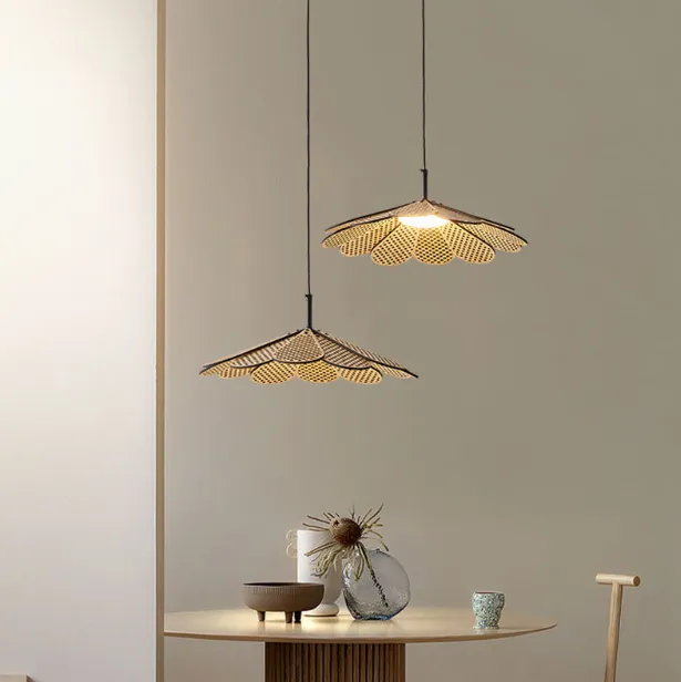 LED Japanese Natural Style Creative Pendant Light